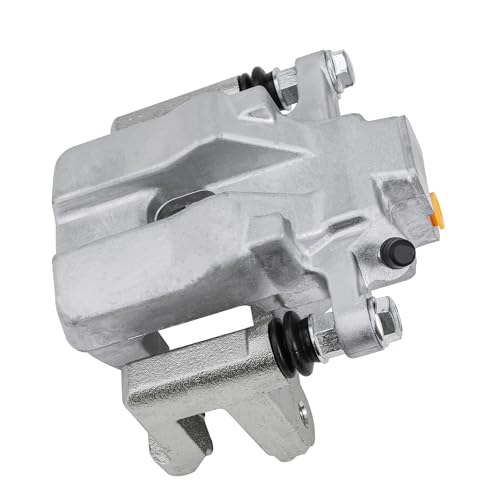 Image of Detroit Axle - Rear Passenger Side Brake Caliper w /Bracket Replacement | for 2013-2017 Toyota Camry Avalon Lexus ES300h ES350