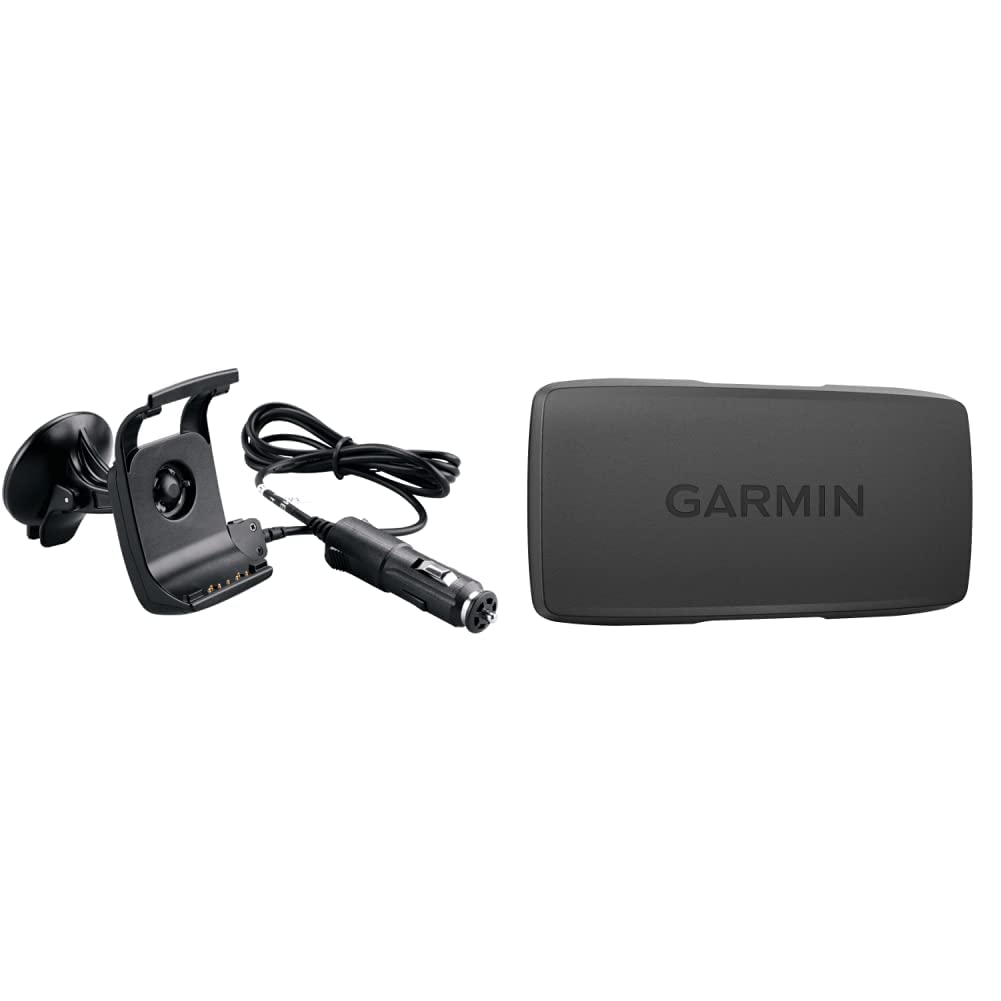 Garmin Auto Suction Cup Mount with Speaker (010-11654-00) and GPSMAP 276Cx Protective Cover