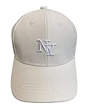 Gorra de niño con Bordado NY de 6 Paneles de Suave Acabado y Cierre Ajustable. con Orificios de ventilación Bordados y...