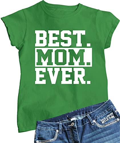 Go All Out Womens Best Mom Ever #1 Mom World's Best Mom Mother's Day T-Shirt