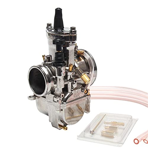 Carburateur PWK 28 30 32 34 mm argenté avec Power Jet pour scooter et moto 125cc à 250cc