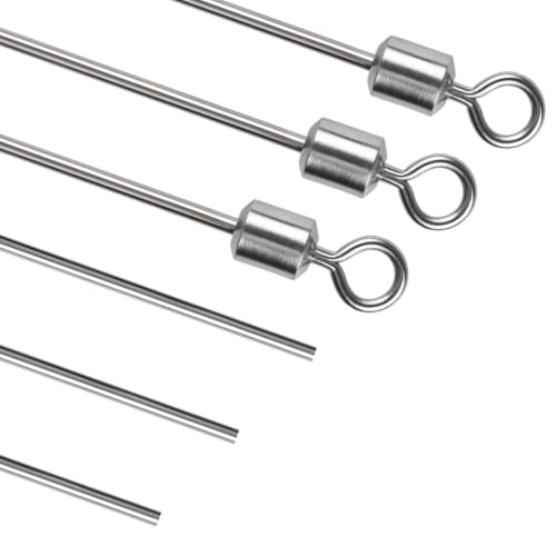 Dr.Fish 30pk Punch Wire 6" Stainless Steel Shaft Punch Shot Rig Parts 0.03"