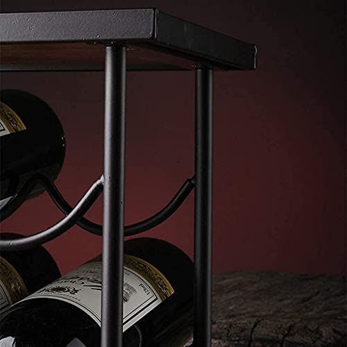 Soporte de vino de hierro estilo europeo miniatura 2