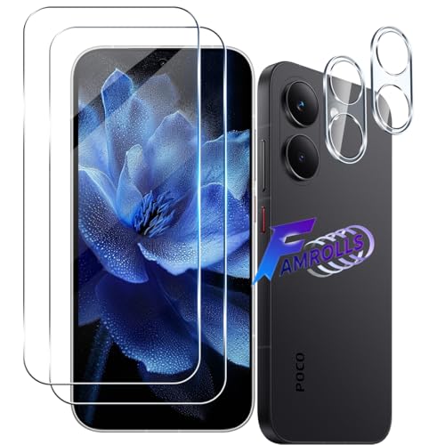 【2+2枚セット】 対応 Xiaomi POCO X8 PRO ガラスフィルム (2枚) + カメラフィルム (2枚) 【日本製素材旭硝子製】 用 シャオミ POCO X8 Pro フィルム 強化ガラス 液晶 保護フィルム 硬度9H 耐衝撃 飛散防止