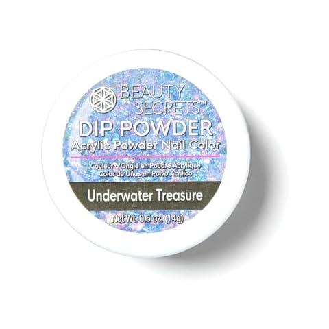 Beauty Secrets Underwater Treasure Chunky Glitter Dip Powder, .5 Ounce Cover