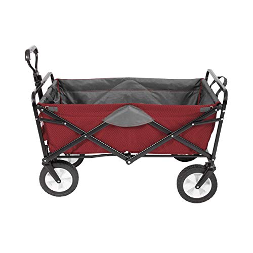image for MacSports Classic Collapsible Folding Outdoor Utility Wagon | Heavy Du