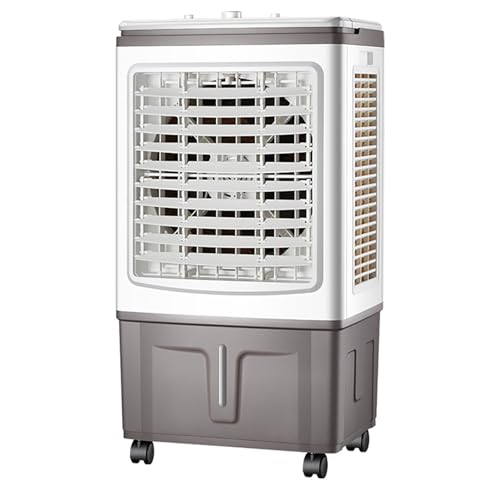 Aire Acondicionado Portátil de Tres Velocidades, Ventilador de Gran Ángulo con Gran Depósito de Agua, Aire Acondicionado Sin Unidad Exterior para Aire Frío, Adecuado para Fábricas y Tiendas