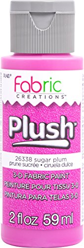 Fabric Creations 3-D Plush Fabric Paint, 2 oz, Sugar Plum