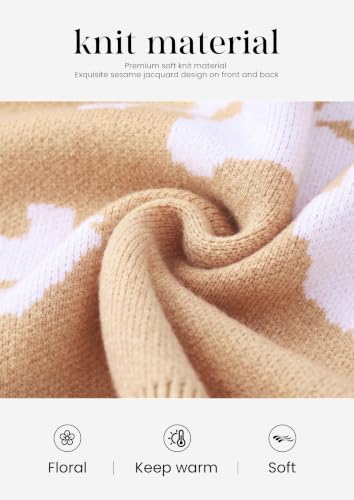 Womens Floral Sweater - image 5