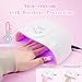 Wisdompark UV Nail Lamp, 72W UV Light for Gel Nails with 21 LED Lights Nail Lamp 3 Speed Timer Fast Curing Poly Gel Polish, Professional Manicure Lamps for Home Salon Nail Art Tools