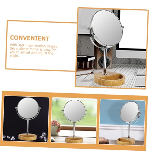 Espejo de maquillaje de doble cara Beavorty para mesa miniatura 2