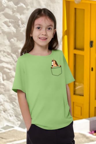 Image of Horse Shirts for Girls Love Horses Shirt Youth Horseback Riding Casual Animal Graphic Tees 8-15 Year Old