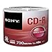 Sony 50CDQ80SP CD-R Data Recordable Media - 50 Pack Spindle