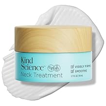 Kind Science Neck Treatment - Neck Cream Visibly Firms, Lifts & Supports Natural Cell Turnover for Anti Aging Firming and Tightening - Paraben, Dye & Fragrance Free, Cruelty Free, 1.7 oz