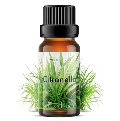 Image of Esslux Citronella Essential Oil - 100% Pure Natural Citronella Oil for Diffuser, Candle Making & Skin | Refreshing Aroma for Aromatherapy & Outdoor Protection - Perfect for DIY Projects - 15 ML