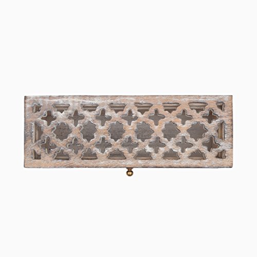 Storeindya SI-US-BWN0009-N Store Indya Indian Hand Crafted Wooden Jewellery Organizer Box thumb #4