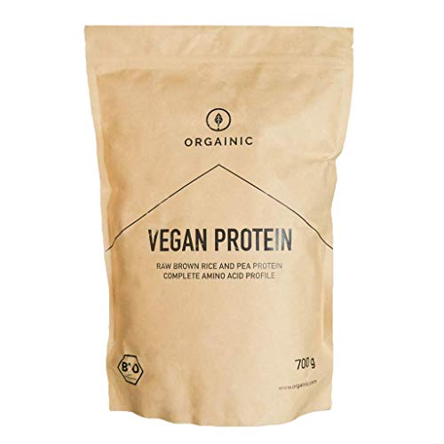 ORGAINIC Bio Kakao Vegan Protein - Reis- und Erbsenprotein - Bio Zertifiziert - 700 g
