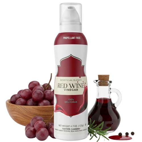 Red Wine Vinegar Spray, Salad Dressings & Vinaigrettes, Marinades & Sauces, No Propellants, Quality Crafted in USA, Net Wt 4.7 oz