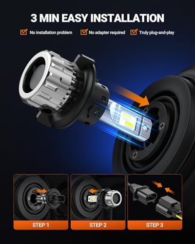 Image of SEALIGHT H13 Fog Light Bulbs, ๐:๐ ๐๐ข๐ง๐ข ๐๐ข๐ณ๐, Pack of 2