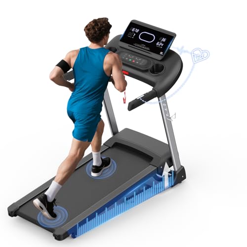Kitopa 2025 Treadmills for Home, Sporty Digital Screen with 7HP, 12 MP/H, 18% Auto Incline, Heart...