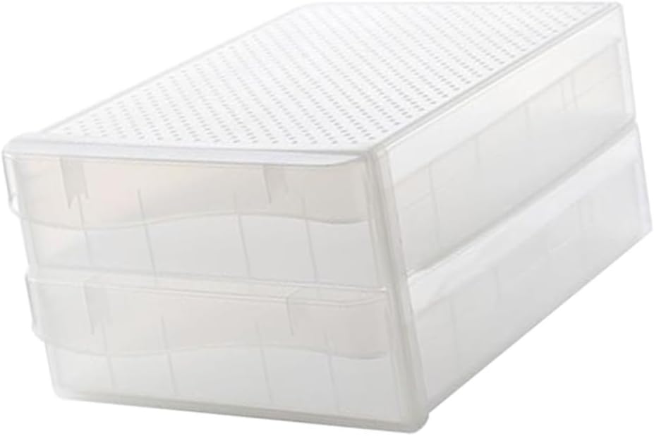 Gadpiparty 60grids Egg Tray for Refrigerator Egg Organizer for Fridge Plastic Storage Box