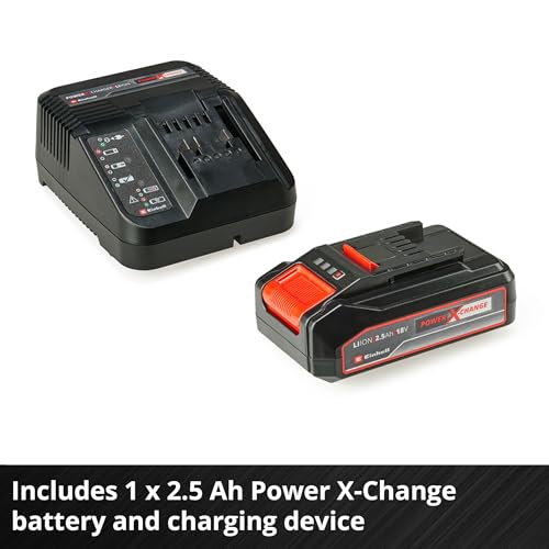 Einhell Power X-Change Cordless Jigsaw with Battery and Charger - 18V Electric Saw with Pendulum Stroke Function for Cutting Wood, Plastic and Metal - TC-JS 18 Li Jigsaw Tool + 2.5Ah Starter Kit - Image 5