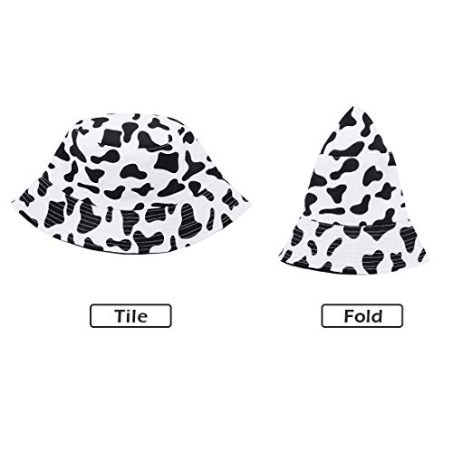 Durio Cow Print Bucket Hat Bucket Hat For Women Teens Travel Summer Womens Bucket Hats Packable Beach Sun Hat C Cow Print #TOP6