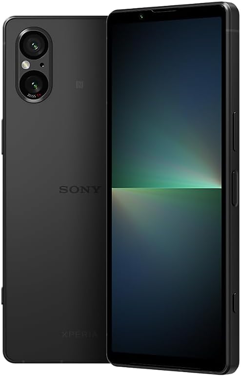 Sony Xperia 5 V – Black - 6.1” 21:9 HDR OLED 120Hz - Triple Focal Length (with Next Gen Sensor & ZEISS) - 3.5mm audio jack - Android 13 - SIM free - 8GB RAM - 128GB Storage - IP65/68 rating - Dual SIM