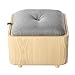 Shoe Racks Chengyi Tabouret à Chaussures carré en Bois pour Salon Balcon Couloir Multicolore 40 x 40 x 33 cm, Bois Dense, Ash Color, Light Gray