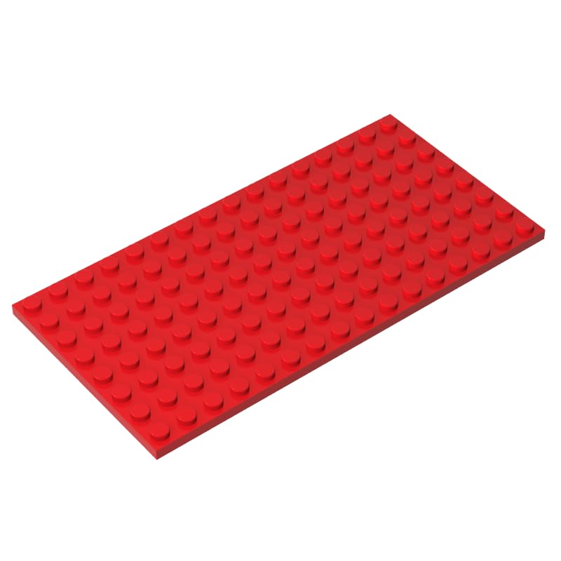 92438 Foundation Plate Plate 8x16 5Pieces GDS-529 Compatible with Lego Building Blocks Color:Red — image 1
