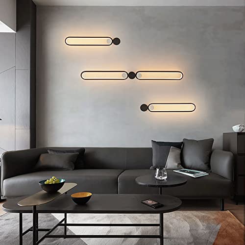 Aplique de pared de metal lineal LED moderno de 9W con diseño circular 8
