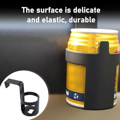 2 Portavasos colgantes para carro con abrebotellas negro miniatura 4