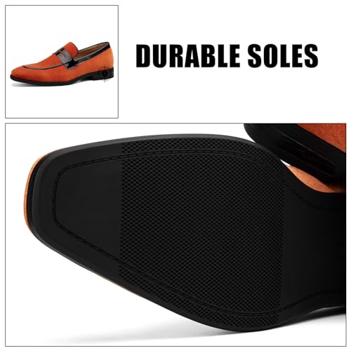 Image of JITAI Mens Velvet Loafers Dress Shoes Loafers for Men Tuxedo Suit Shoes