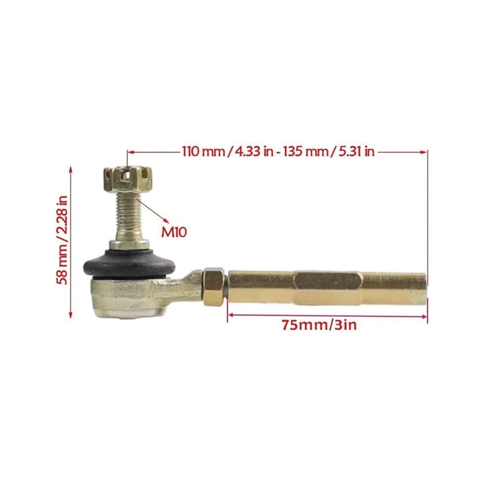 Nie cały zestaw/przekładnia kierownicy drążek kierowniczy zespół regulowanego wału piasty oś zwrotnicy pasuje do wózka gokartowego ATV Buggy(3 Stud Wheel Hub)
