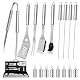 Grillkoffer Dragon Riot Grillbesteck Set aus Edelstahl, 18 Teile