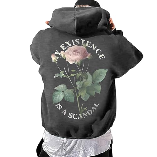 Pull à capuche pour hommes avec impression 3D moderne et taille ajustable