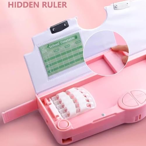 Image of DEOXY Plastic Multifunctional Pencil Box for Boys,Unicorn,Kids for Boys & Girls,Magnetic Box for,Pop Up(KBX-7068B)