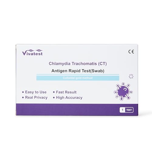 STI Test Kit Male and Female Chlamydia Sexual Health Home Test Kit | Antigen Rapid Swab STI Testing Kit Female and Male | Easy to Use STD Test Kit | Viva Test (Chlamydia Test)