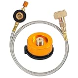 gas adapter norwegen 【Hochwertiges Material】Dieses Ventil ist aus Metall und Schlauch für mehr Sicherheit. Verhindert Kratzer und Korrosion. Komfort und einfache Steuerung. Der ventilkartuschenadapter aus hochwertiger aluminium-legierung, kupfer, korrosionsbestaendig und robust zu bedienen. Achtung: Die Schnittstelle ist 3.4cm, bestätigen Sie bitte die Größe vor dem Kauf.