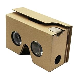 NIDONE VR Goggles Pappe 3D Virtual Reality Brille Box DIY VR Viewer für Smartphones Khaki