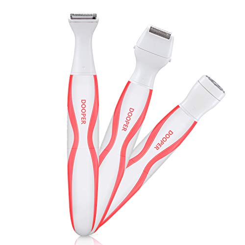 DOOPER Ladies Electric Shaver, Bikini Trimmer For Women, Electric Razor, for Face, Bikini Area, Armpit,Leg Facial Hair Remover, Body Hair Removal