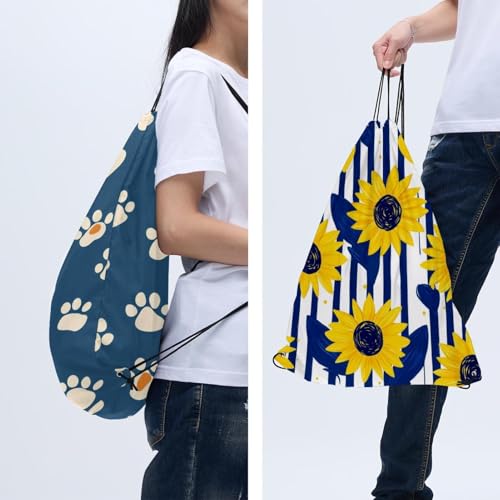 Sac à dos gym à cordon pliable étanche multicolore taille unique