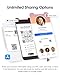 Digital Business Card by Wave - Includes NFC Card, Smart Tap Feature, QR Code & Electronic Contact Sharing - Professional Networking Business Accessories (iPhone and Android)