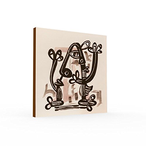 Angie Decoration Tabella, 70 x 70 cm Uomo Cubista