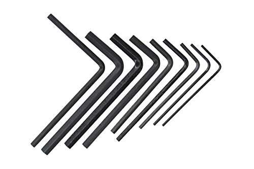 XtremeAmazing 9pcs Guitar Bass Neck Bridge Screw Adjustment Truss Rod Wrench Repair Tool Set Kit 1.5mm / 2.0mm / 2.5mm / 3.0mm / 4.0mm / 5.0mm, 1/20'', 1/8'', 3/16''