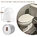 Universal Toilet Bolt Caps (8-Pack) - Easy Push-On Plastic Covers with Extra Washers to Conceal Rusty or Protruding Toilet Bowl Bolts, 1.44 Inch Height, White
