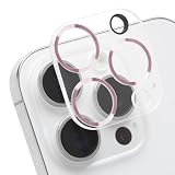 iFace iPhone 16 Pro / 16 Pro Max 専用 カメラレンズ 保護カバー 強化ガラス (メタルピンク)