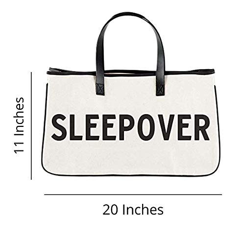 Image of Santa Barbara Design Studio Tote Bag For Women Canvas Shoulder Bag with Genuine Leather Handles,