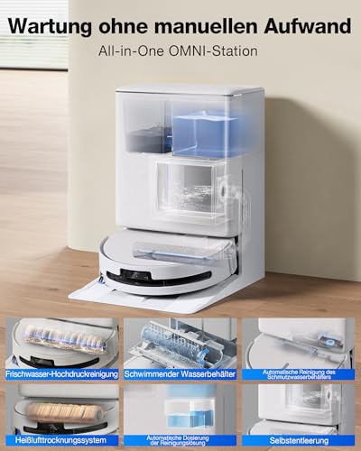 ECOVACS T90 PRO Omni Saugroboter mit Wischfunktion Blast & 30.000 Pa – Ansicht 6