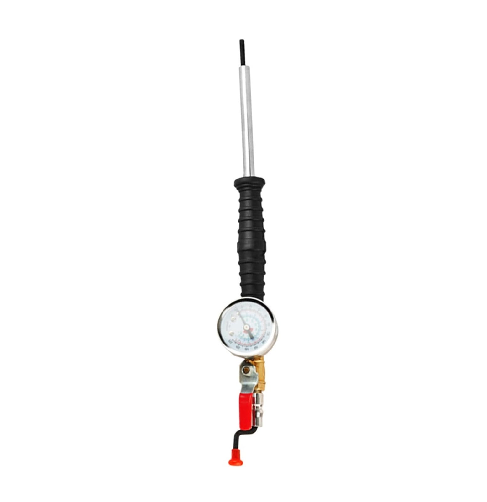 Bomba de aire rápida para coches Con varilla de presión de neumáticos manómetro de coche 0-15bar/220Psi herramientas de reparación universales